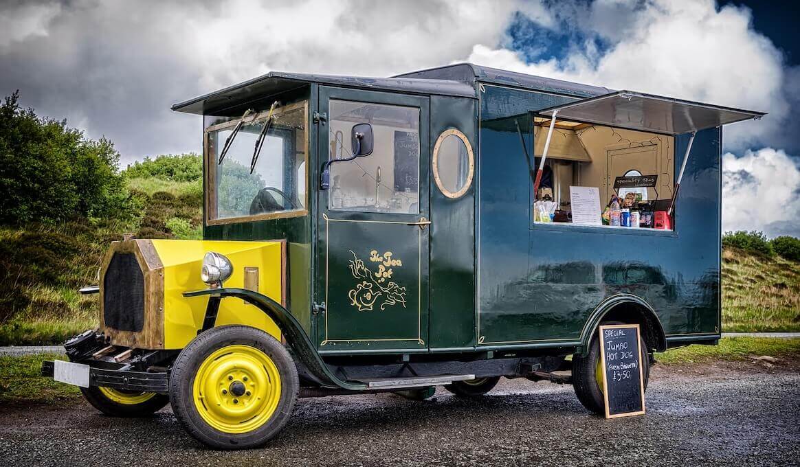 Oldtimer omgebouwd tot food truck