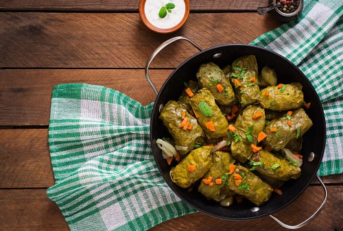 Dolma gevuld met rijst en vlees