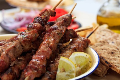 Souvlaki Gegrilde vleesspies