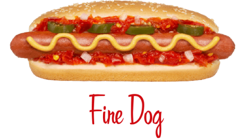 Fire Dog hotdog