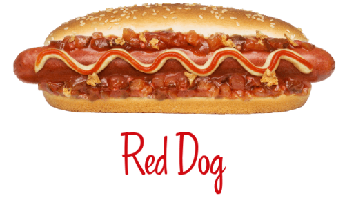 Red Dog hotdog